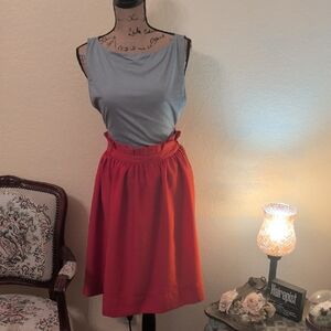 H&M Vibrant Red A-Line Skirt